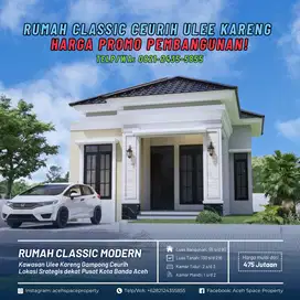 Dijual Rumah Murah di Ceurih Ulee Kareng - Harga Promo Pembangunan!
