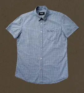 KEMEJA PENDEK DOHC, SIZE : S (LD100-102,P70) SLIMFIT