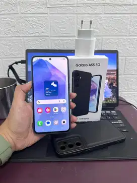 Samsung A55 5G ram 12/256 GB Fullset Garansi 4 bulan lagi