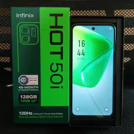 infinix hot 50i 6+6/128 fullset
