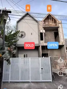 Rumah baru model Scandinavian dijual murah lokasi di gunung anyar emas