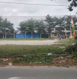 Tanah Keras,murah , tepi jalan besar lokasi Jl. Satria - Pekanbaru