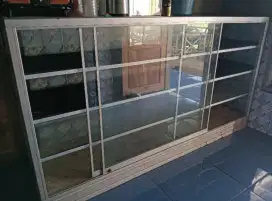 Etalase kaca panjang 2 Meter