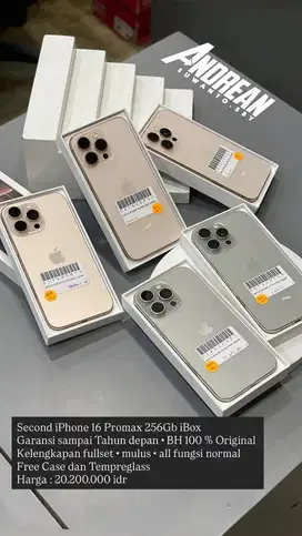 Second iPhone 16 Promax 256Gb iBox