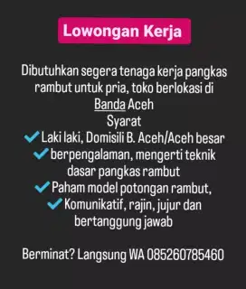 Tenaga kerja pangkas rambut