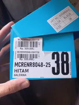 SEPATU PANTOFEL WANITA model balerina ukuran 38 only