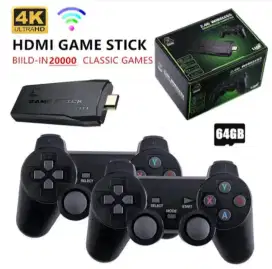 Jual game stik lite 4k retro game console 20000 games +2 stik wireles