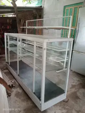 etalase toko bekas 2m tanpa pintu