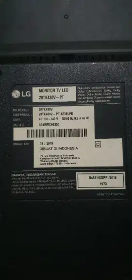 Sya cari mesin TV LG 28inch ud digital