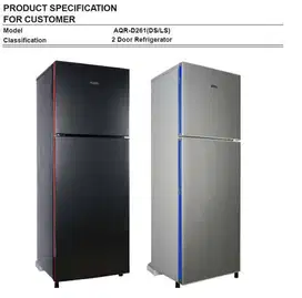 Jual kulkas 2 pintu merk aqua