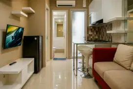 Tipe 2 kamar tidur Apartemen Bassura City dilengkapi Water Heater