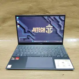 Laptop Asus ZenBook OLED Slim Ram 8GB  bonus Mouse Baru Siap pakai