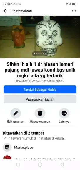 Slhkn plh slh 1 dr hiasan lemari pajang lawas kond bgs mgkn tertarik