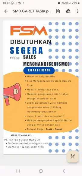 SALES MERCHANDISE GARUT TASIK