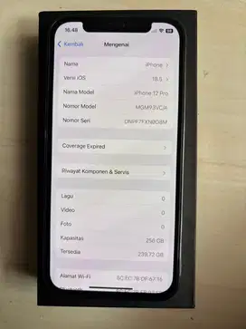 Iphone 12 pro 256gb inter