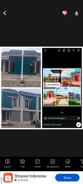 dijual rumah 2lantai dicluster camar