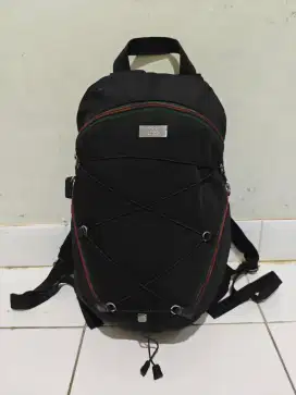 Gucci Sherry Line Canvas Backpack Daypack Black original authentic