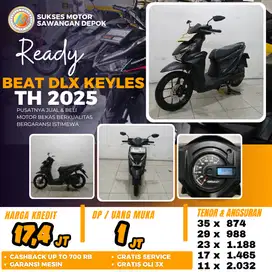 HONDA NEW BEAT DELUXE KEYLES TH 2025 UNIT MULUS CASH KREDIT BERGARANSI