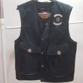 Jaket rompi.vest kulit harley davidson