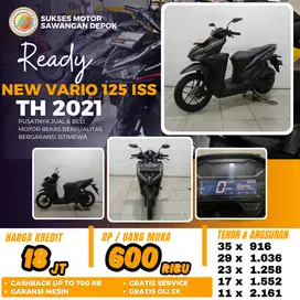 BISA CASH KREDIT HONDA NEW VARIO 125 ISS TH 2021 UNIT MULUS GARANSI