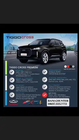 Chery Tiggo Cross 2025 Bensin