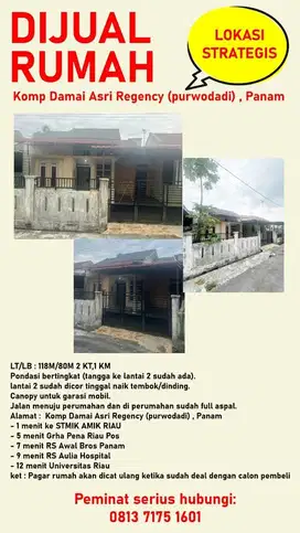 Di Jual Rumah Strategis