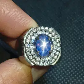 Blue sapphire Star Sri Lanka no heat 3.52 ct memo CGL