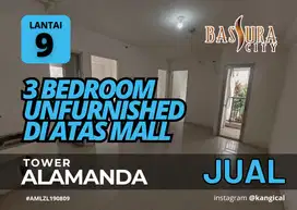 Jual 3 Bedroom Di atas Mall Bassura City Tower Alamanda Lantai 9