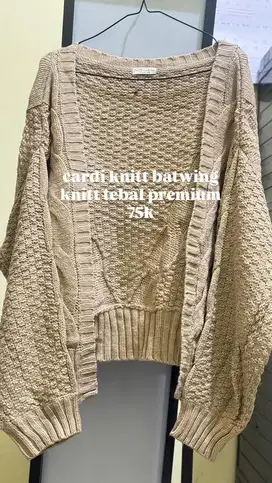 cardi knitt batwing