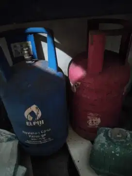 Tabung Gas 12 kg kosong pink dan biru