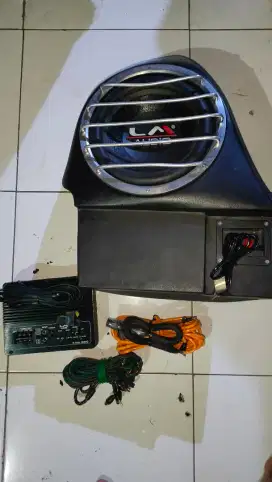 Box sbwofer, speaker 8 inch dan power monoblock
