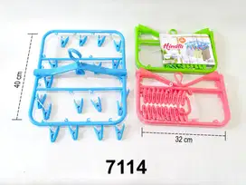 Hanger Jemuran Hinata 7114 – 32 Jepitan | Praktis & Kokoh