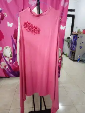 Preloved Tunik outer pink