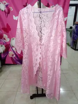Brukat bisa outer pink