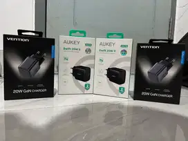 Charger Type C Vention + Aukey Segel