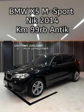 BMW X5 M-Sport xDrive3.5i AT 2015 Hitam Km99rb B2509LIF Nik 2014