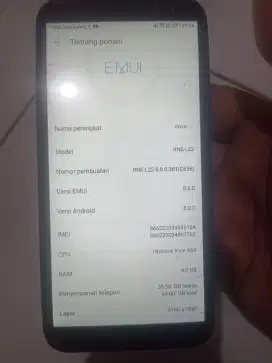 Huawei Nova 2i 4/64 minus retak fungsi normal semua