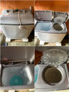 mesin cuci merek polytron dipakai hanya 4 bln ukuran 8 kg