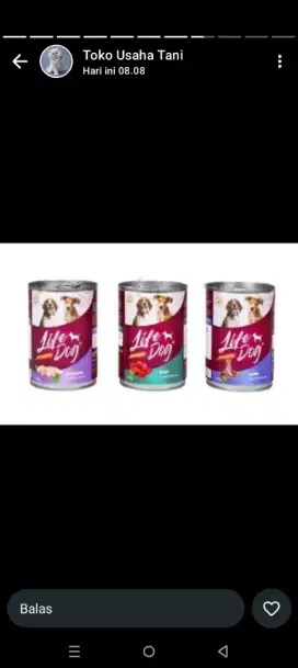 Life dog kaleng 400 gram