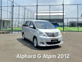 Alphard G Atpm Cash 2012 Silver 2.4 Toyota