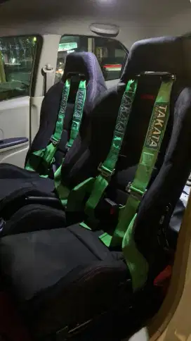 Jok Racing Recaro Sr3 (bahan suede) + Belt Takata