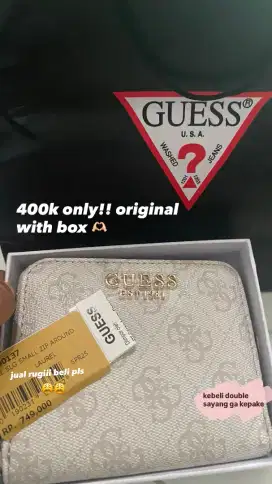 JUAL RUGI DOMPET GUESS ORI BARU BELI