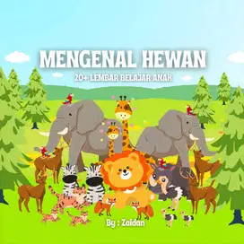 20+ LEMBAR BELAJAR ANAK - MENGENAL HEWAN