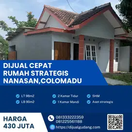 Dijual Rumah Minimalis Super Strategis di Nanasan Colomadu Luas 97m2!