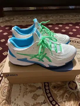 Sepatu Tenis ASICS COURT FF 3 White/New Leaf