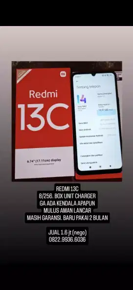 Jual hp Redmi 13C