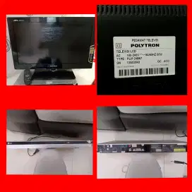 TV LCD Polytron + LG DVD player