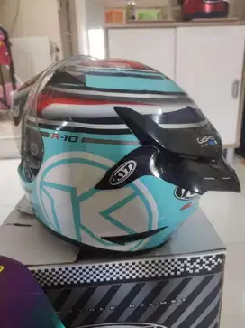 Helm full face KYT R10 Aqua marine