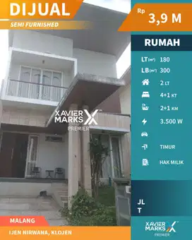 f072 Rumah Di Pusat Kota Malang Lokasi Premium sudah Semi Furnish