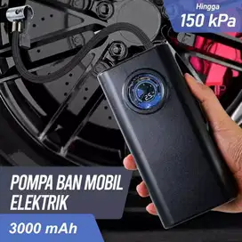 Pompa Ban Motor dan Mobil Elektrik Inflator Portable 3000mAh